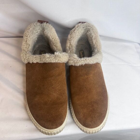 Timberland Skyla Bay Slip On Chestnut Tan Faux Fur Slippers Casual Shoe Size 8.5 - Picture 11 of 11